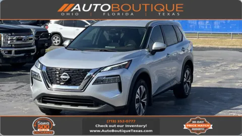 Silver 2022 Nissan Rogue SV for sale in Alvin, TX