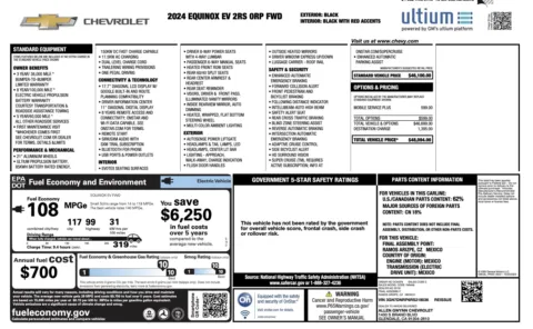 Photos of 2024 Chevrolet Equinox EV RS for sale in Alvin, TX at Auto Boutique Texas