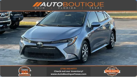 Blue 2021 Toyota Corolla Hybrid LE for sale in Alvin, TX