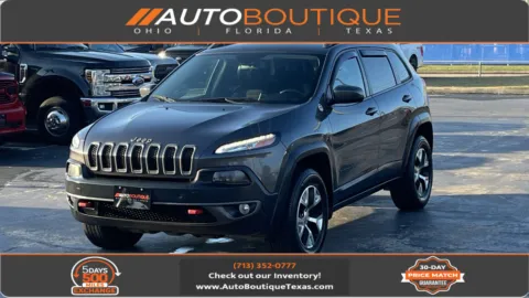Gray 2016 Jeep Cherokee Trailhawk for sale in Alvin, TX