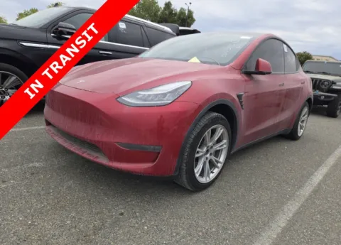 Red 2021 Tesla Model Y Long Range for sale in Alvin, TX