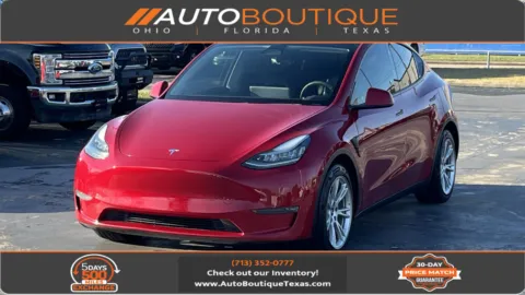 Red 2021 Tesla Model Y Long Range for sale in Alvin, TX