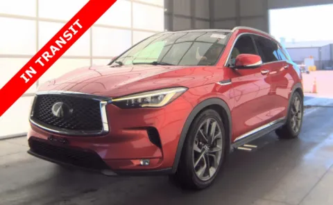 Red 2019 INFINITI QX50 ESSENTIAL for sale in Alvin, TX