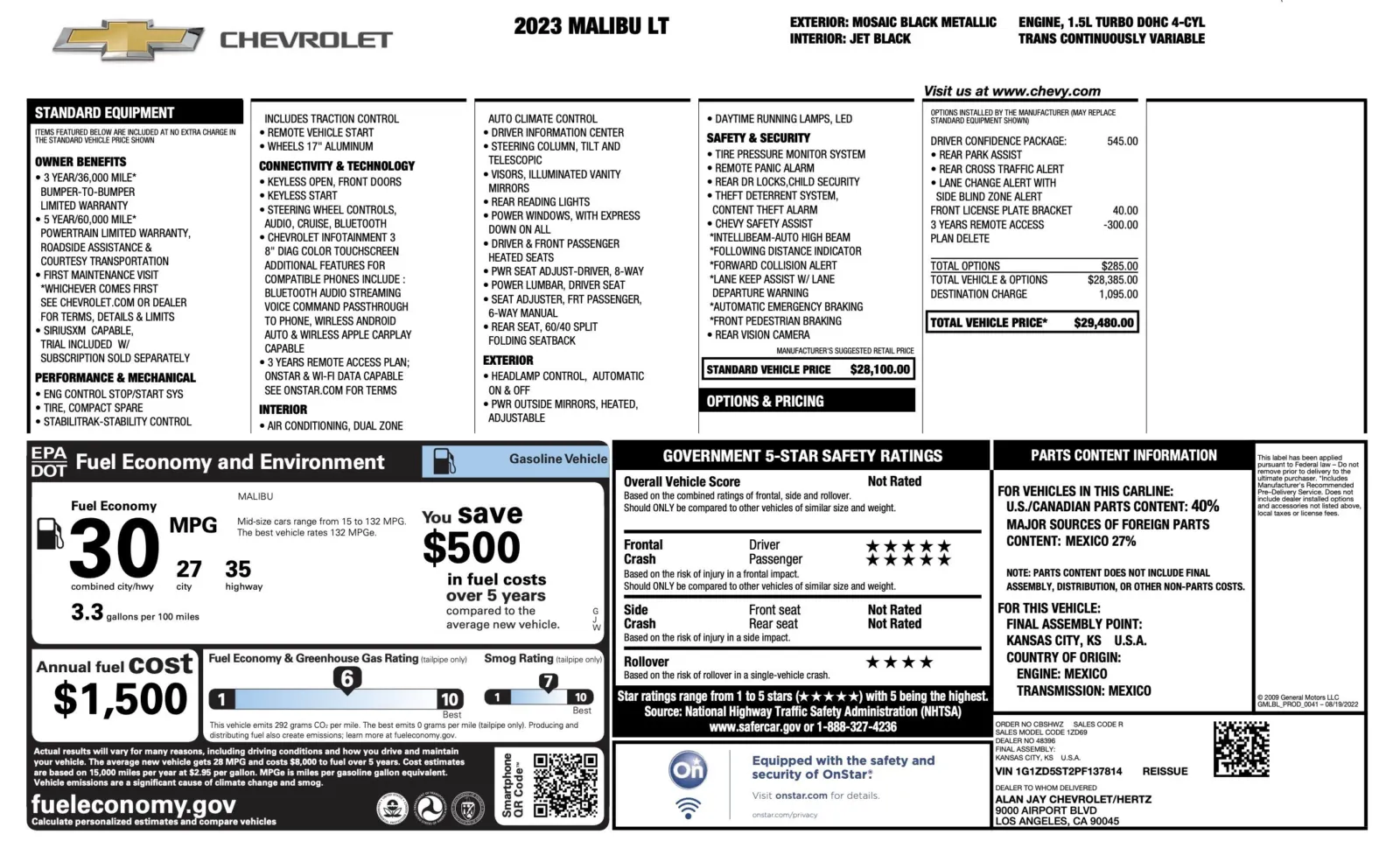 Chevrolet Malibu photo 2