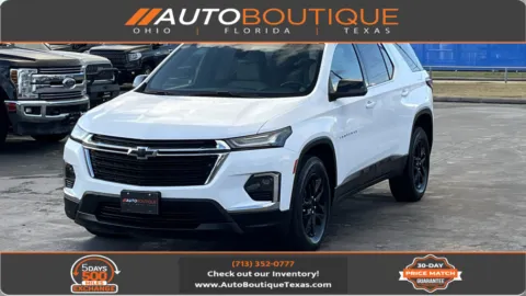 White 2022 Chevrolet Traverse LS for sale in Alvin, TX