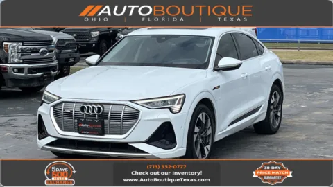 White 2022 Audi e-tron Sportback S line Prestige for sale in Alvin, TX