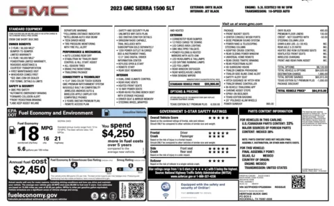 Photos of 2023 GMC Sierra 1500 SLT for sale in Alvin, TX at Auto Boutique Texas