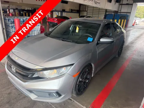 Silver 2021 Honda Civic Sedan Sport for sale in Alvin, TX