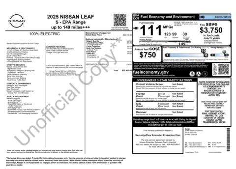 Photos of 2025 Nissan LEAF S for sale in Alvin, TX at Auto Boutique Texas