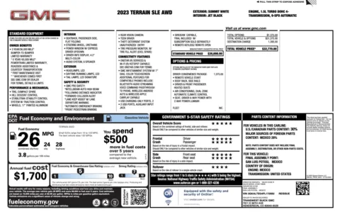 Photos of 2023 GMC Terrain SLE for sale in Alvin, TX at Auto Boutique Texas