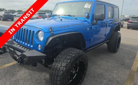 Blue 2015 Jeep Wrangler Unlimited Sahara for sale in Alvin, TX