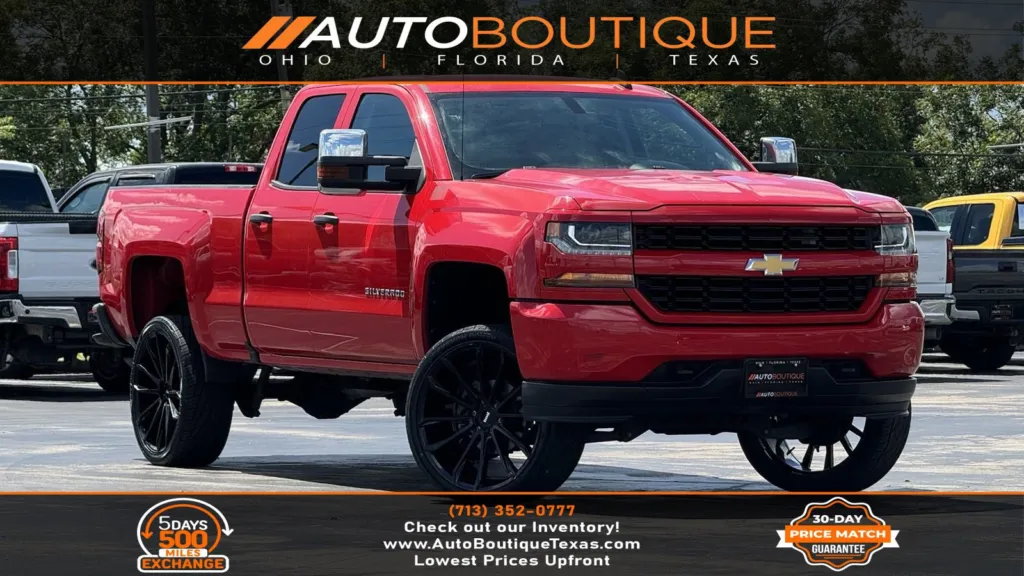 ＊ちゃみ様お取置き4/3＊レッドゼブラ　両面ハートレッドジャスパーブラックルチル Used 2018 Chevrolet Silverado 1500 Custom for sale in Alvin, TX at