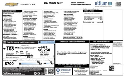 Photos of 2024 Chevrolet Equinox EV LT for sale in Alvin, TX at Auto Boutique Texas