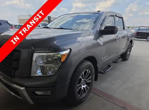 Gray 2021 Nissan Titan SV for sale in Alvin, TX