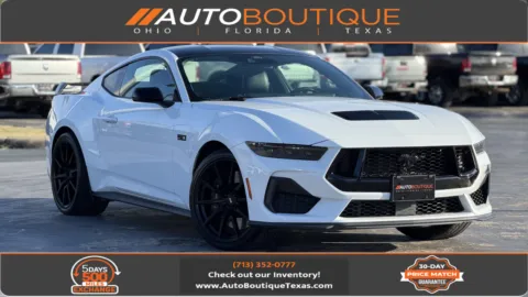 White 2024 Ford Mustang GT Premium for sale in Alvin, TX