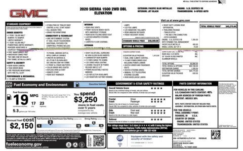 Photos of 2020 GMC Sierra 1500 Elevation for sale in Alvin, TX at Auto Boutique Texas