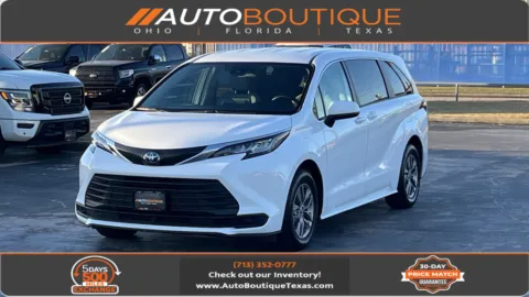 White 2023 Toyota Sienna LE for sale in Alvin, TX