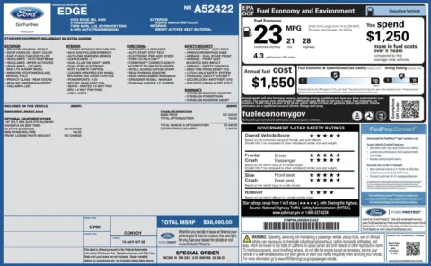 Photos of 2022 Ford Edge SEL for sale in Alvin, TX at Auto Boutique Texas