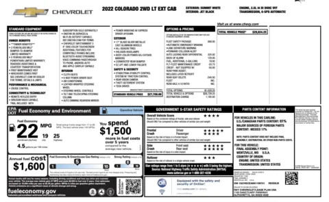 Photos of 2022 Chevrolet Colorado 2WD LT for sale in Alvin, TX at Auto Boutique Texas