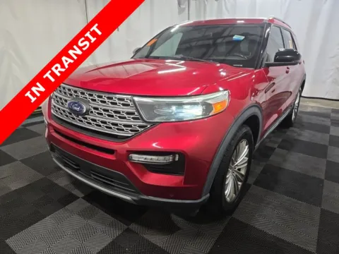 Red 2020 Ford Explorer Limited for sale in Alvin, TX