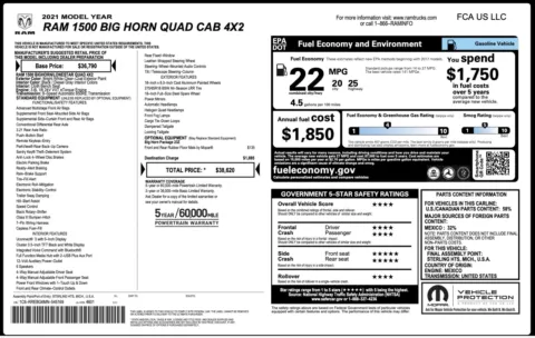 Photos of 2021 Ram 1500 Big Horn for sale in Alvin, TX at Auto Boutique Texas