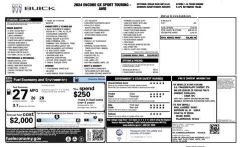 Photos of 2024 Buick Encore GX Sport Touring for sale in Alvin, TX at Auto Boutique Texas