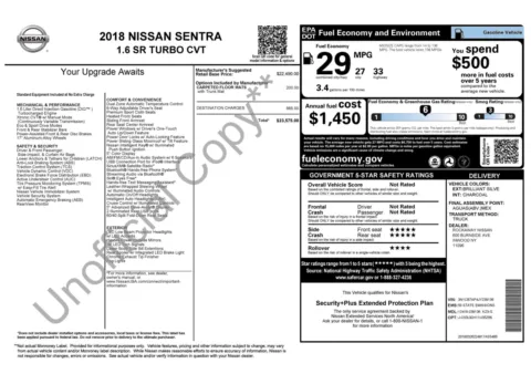 Photos of 2018 Nissan Sentra SR Turbo for sale in Alvin, TX at Auto Boutique Texas