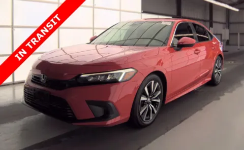 Red 2024 Honda Civic Sedan EX for sale in Alvin, TX