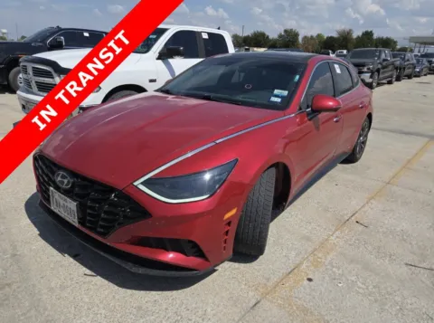 Red 2021 Hyundai Sonata Limited for sale in Alvin, TX
