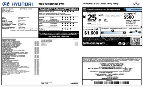 Photos of 2020 Hyundai Tucson SE for sale in Alvin, TX at Auto Boutique Texas