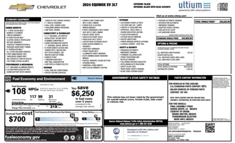 Photos of 2024 Chevrolet Equinox EV LT for sale in Alvin, TX at Auto Boutique Texas