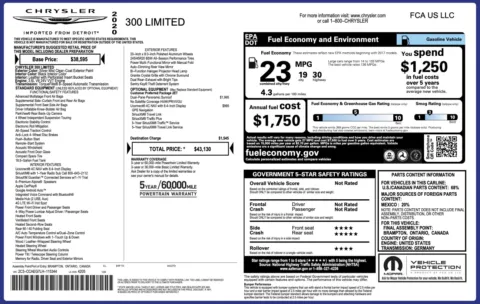 Photos of 2020 Chrysler 300 Limited for sale in Alvin, TX at Auto Boutique Texas