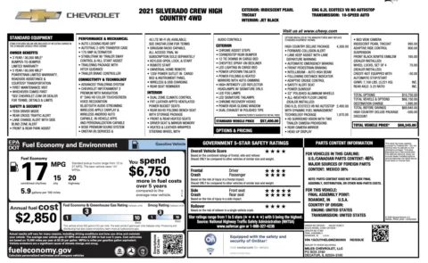 Photos of 2021 Chevrolet Silverado 1500 High Country for sale in Alvin, TX at Auto Boutique Texas