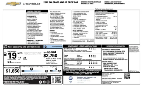 Photos of 2022 Chevrolet Colorado 4WD LT for sale in Alvin, TX at Auto Boutique Texas