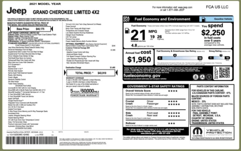Photos of 2021 Jeep Grand Cherokee Limited for sale in Alvin, TX at Auto Boutique Texas
