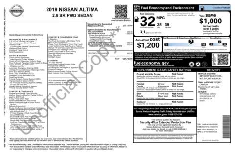 Photos of 2019 Nissan Altima 2.5 SR for sale in Alvin, TX at Auto Boutique Texas