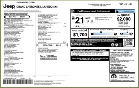 Photos of 2022 Jeep Grand Cherokee L Laredo for sale in Alvin, TX at Auto Boutique Texas