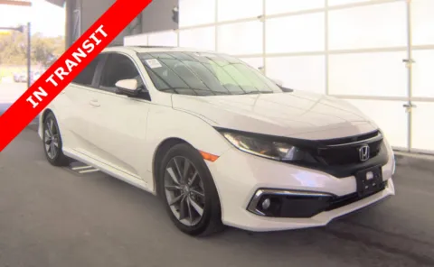 White 2019 Honda Civic Sedan EX-L for sale in Alvin, TX