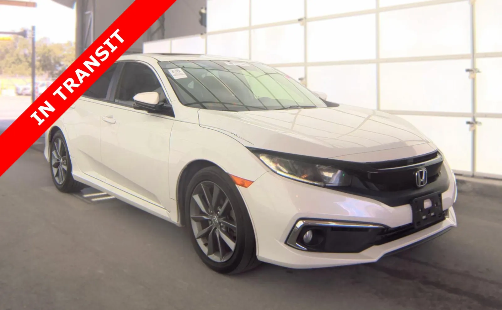 White 2019 Honda Civic Sedan EX-L for sale in Alvin, TX