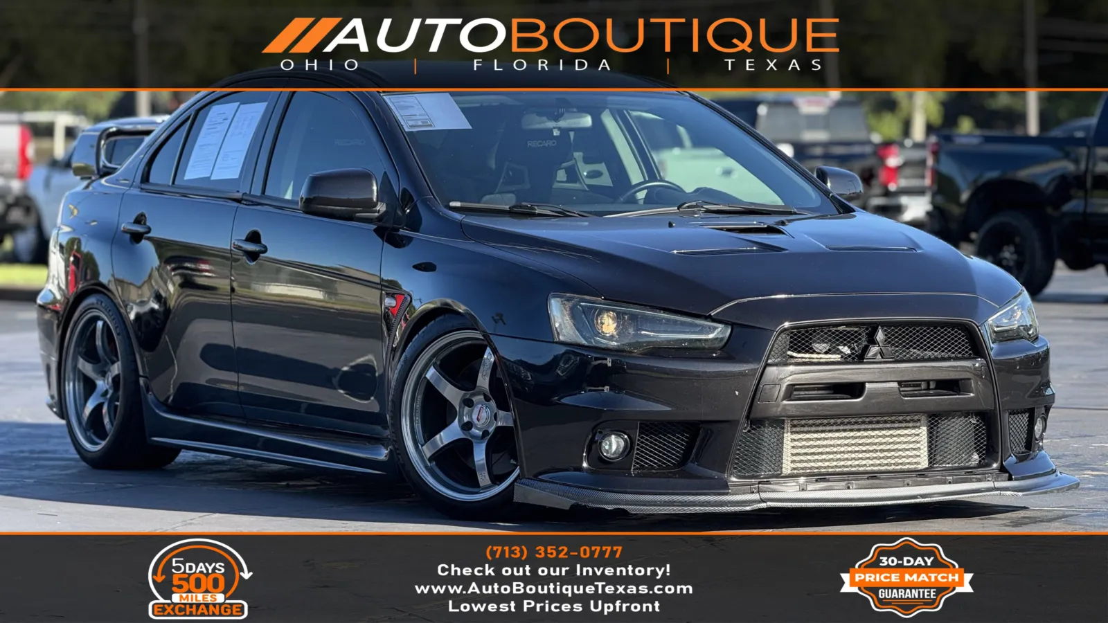 Black 2008 Mitsubishi Lancer Evolution GSR for sale in Alvin, TX
