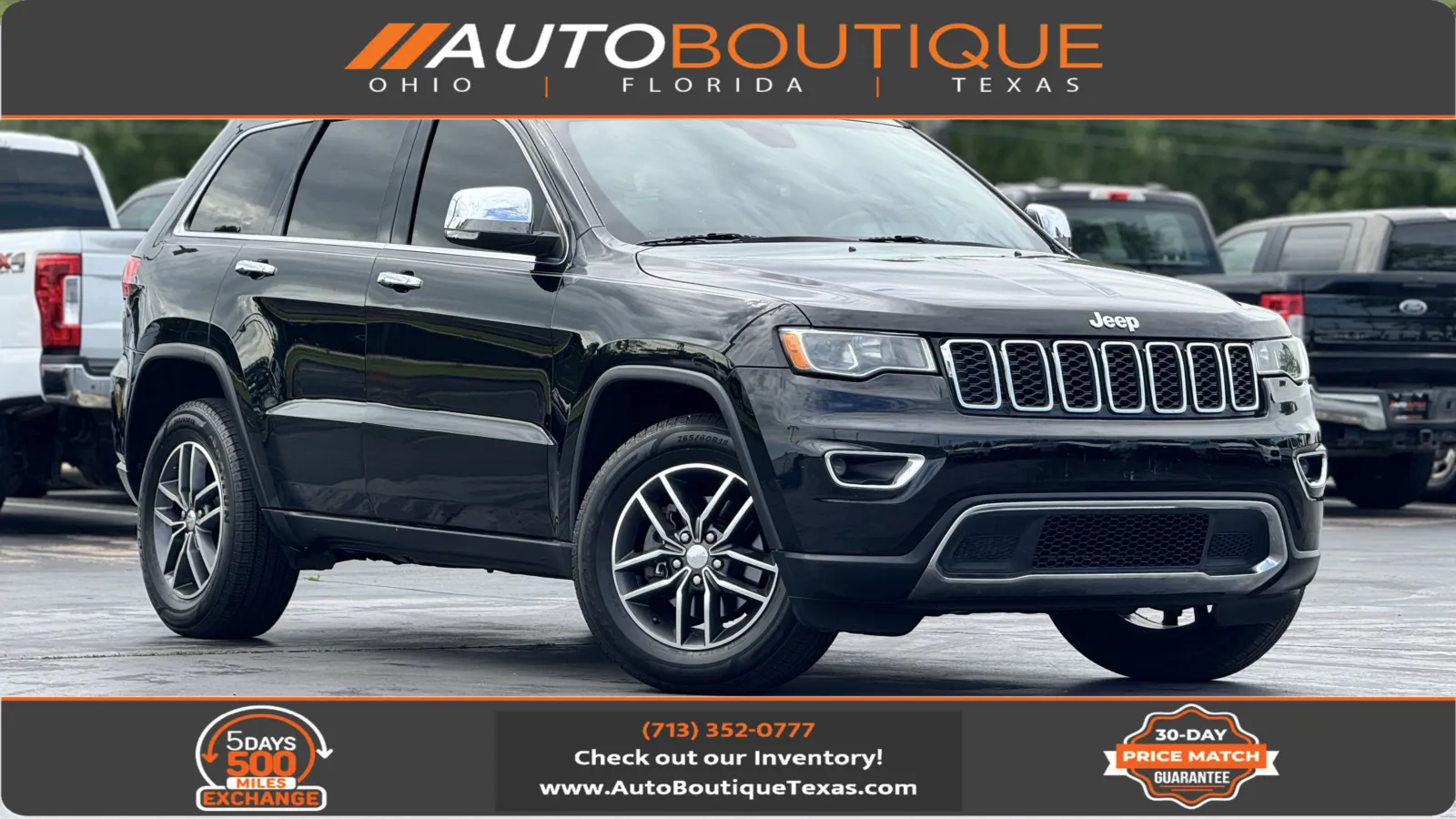Black 2017 Jeep Grand Cherokee Limited for sale in Alvin, TX