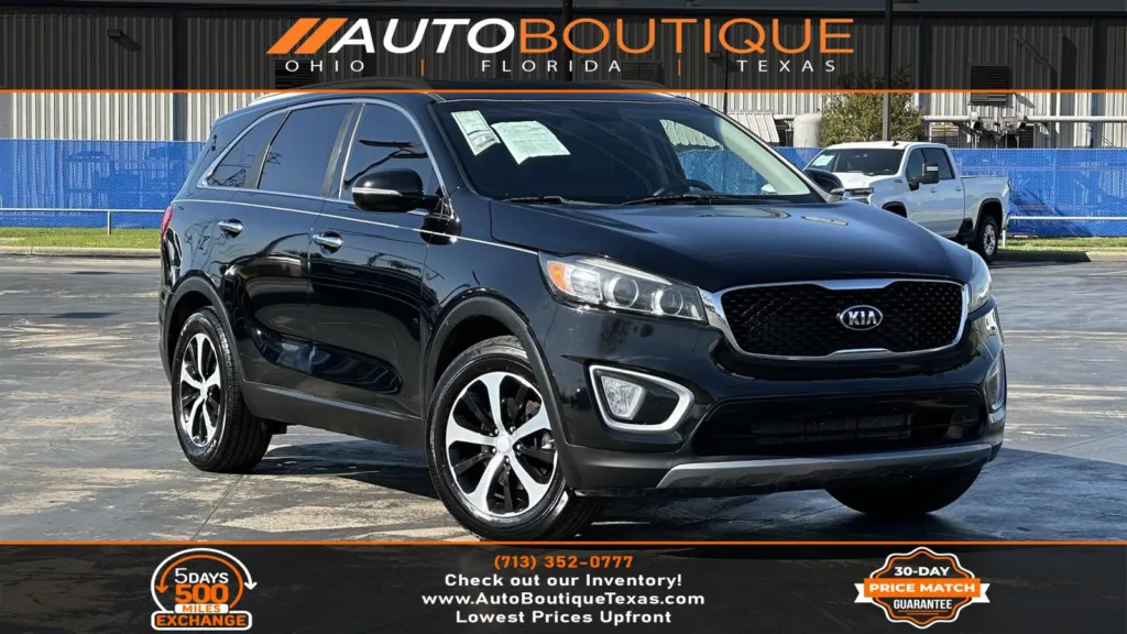 Black 2017 Kia Sorento EX V6 for sale in Alvin, TX