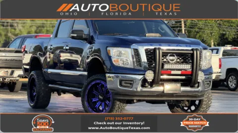 Blue 2017 Nissan Titan SV for sale in Alvin, TX