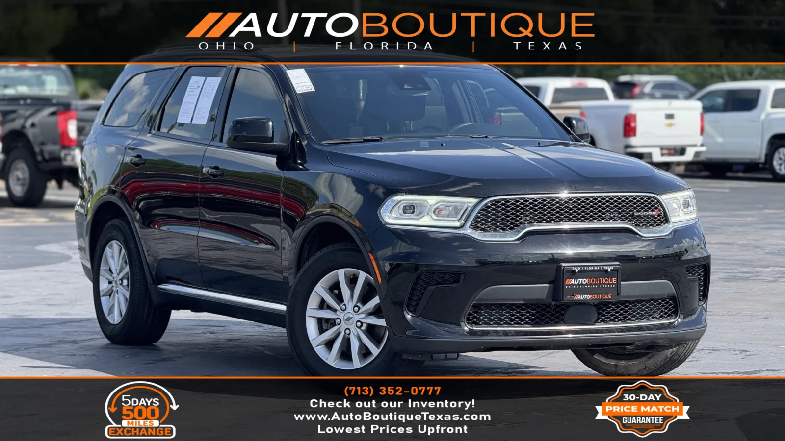 Black 2023 Dodge Durango SXT Launch Edition for sale in Alvin, TX