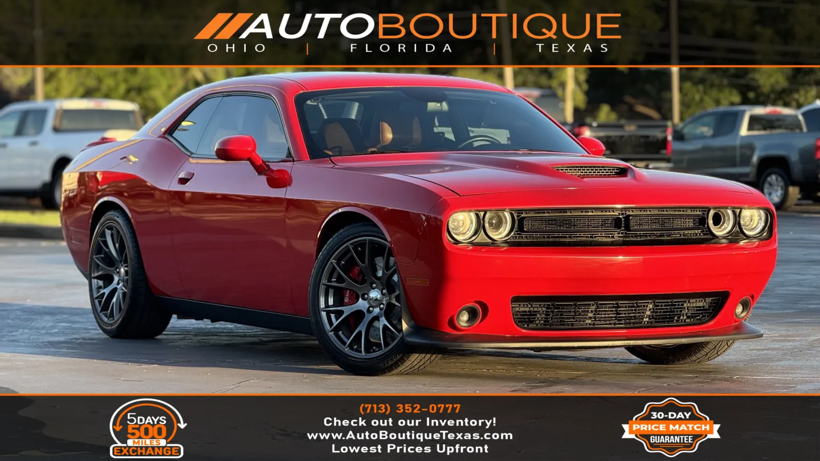 Red 2015 Dodge Challenger SRT 392 for sale in Alvin, TX