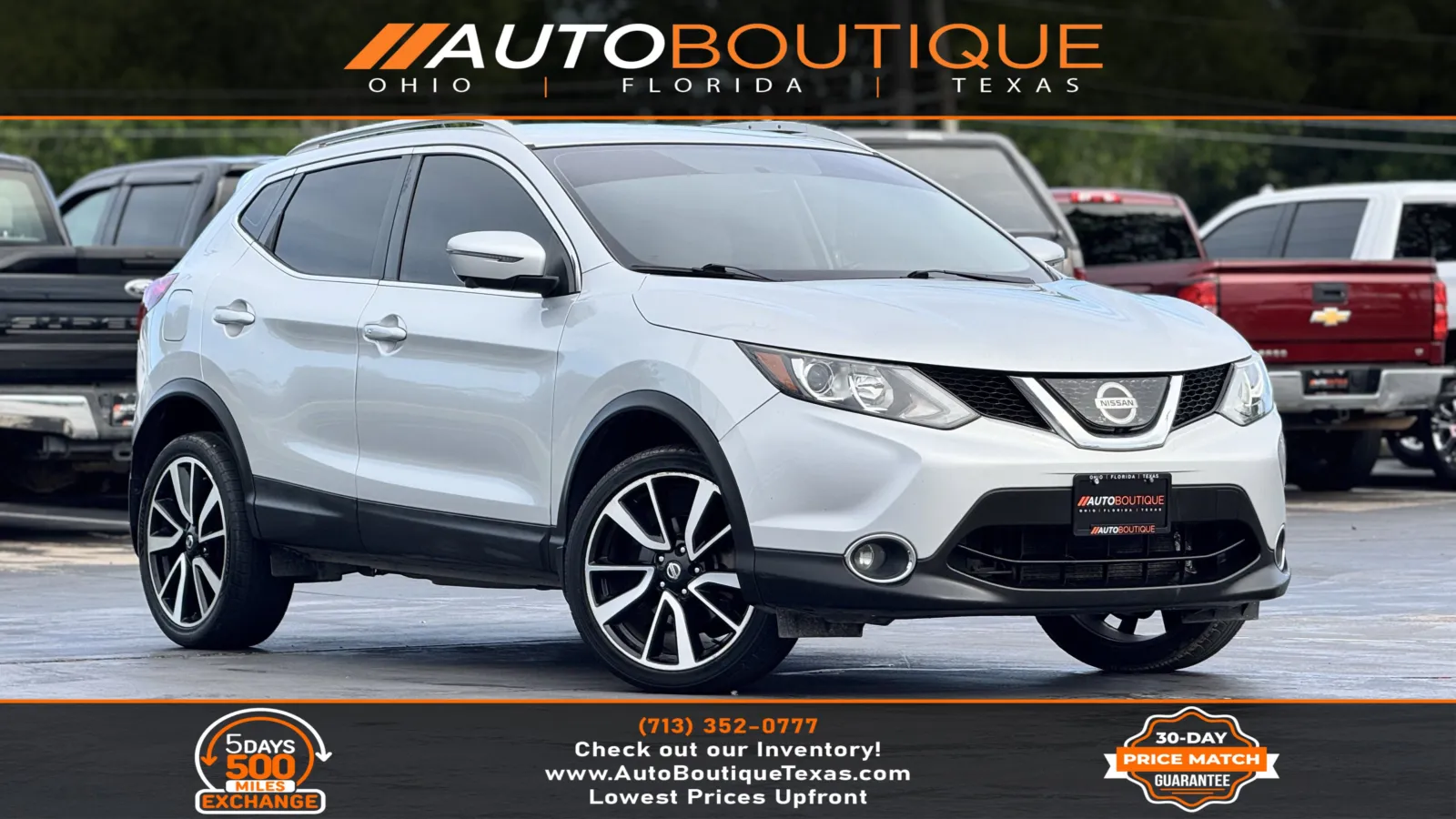 Silver 2018 Nissan Rogue Sport SL for sale in Alvin, TX