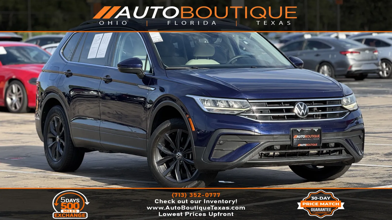 Blue 2022 Volkswagen Tiguan SE for sale in Alvin, TX