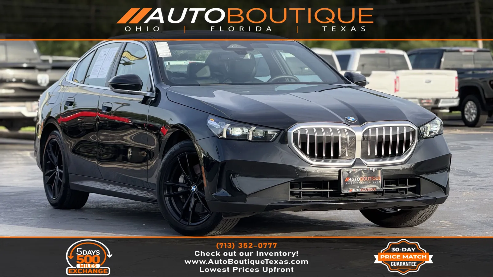 Black 2025 BMW 5 Series 530i for sale in Alvin, TX