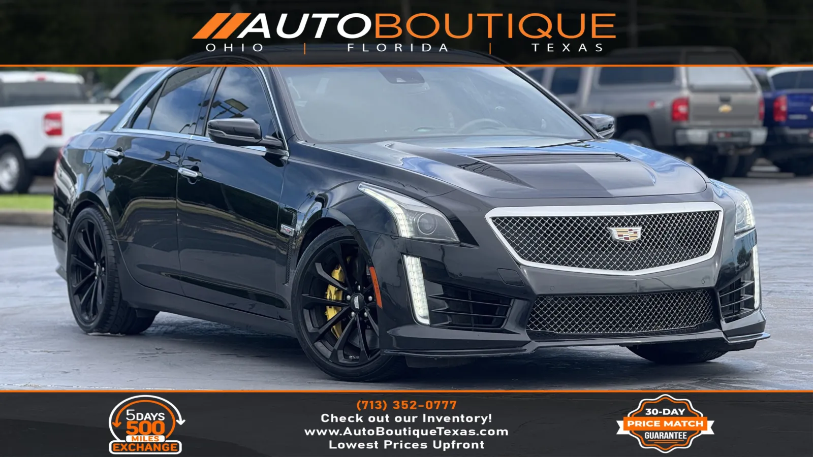 Black 2016 Cadillac CTS-V Sedan for sale in Alvin, TX