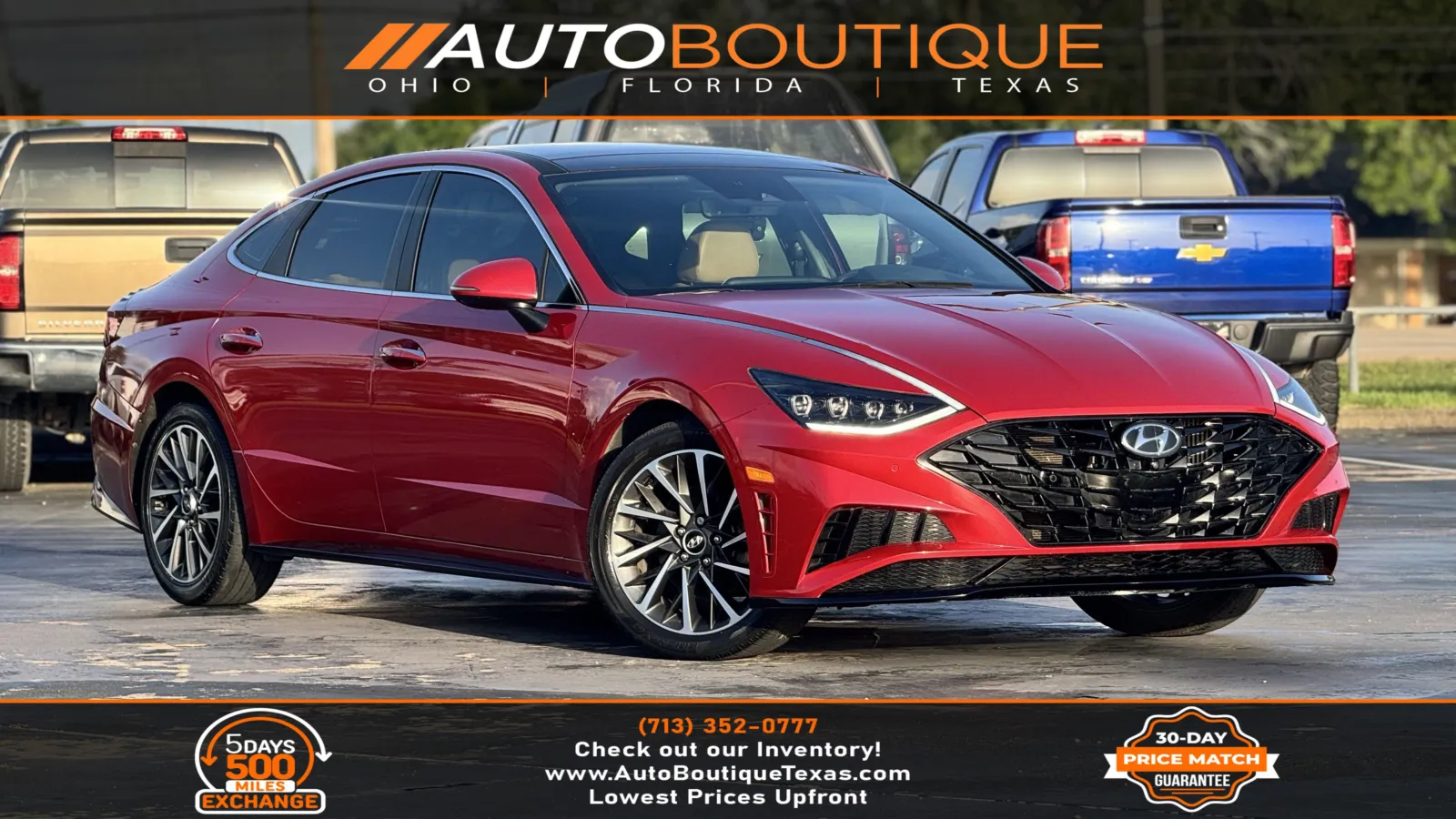 Red 2020 Hyundai Sonata Limited for sale in Alvin, TX